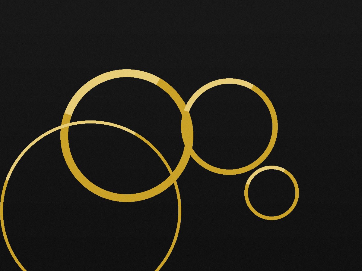 Gold hoops on black